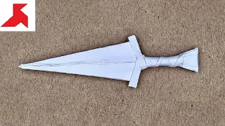 DIY 🗡️ How to make a five-finger dagger CINQUEDEA from A4 paper