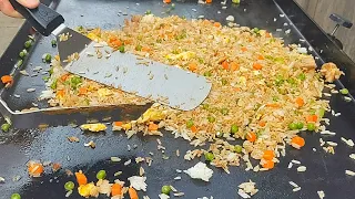 How to Make Chicken Fried Rice on a Griddle Start to Finish