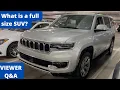 Viewer Q A What is a Full Size SUV Standard SUV Premium SUV and Crossover National Car Rental