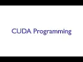 CUDA Programming