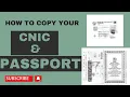 Copying Your CNIC and PASSPORT Step-by-Step Guide