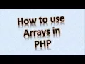 Various Types of Arrays in PHP
