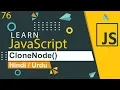JavaScript cloneNode Tutorial in Hindi Urdu