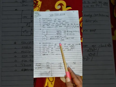 Sim Tray Section को आसानी से समझे💡| Theory Class 20 #phonerepair #mobile