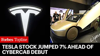 Tesla Stock Jumped 7% Ahead Of Cybercab Debut—Its Best Day In Months