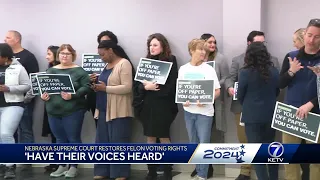 'Have their voices heard': Nebraska Supreme Court restores felon voting rights