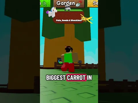 BIGGEST CARROT in Grow A Garden #roblox #growagarden #growagarden2 #robloxedit
