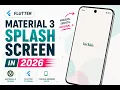 How to build a Modern Splash Screen and App Icon with Flutter Material 3 in 2026