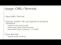 Run Python Scripts from Terminal CMD