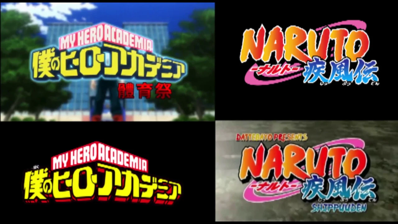 MHA Naruto Shippuden Comparison [Parody]