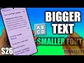 How to Make Font Size Bigger or Smaller on Samsung S26