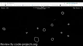 Asteroids Game In ReactJS With Source Code