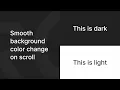 Background Color Change on Scroll in Webflow Quick Tip