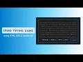 Build a Speed Typing Game using HTML CSS JavaScript