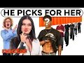 she lets her guy friend pick her date versus 1