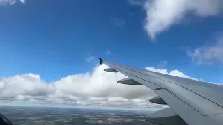 Delta Airlines Flight 1427 Airbus A320-200 Final Descent to Detroit MI