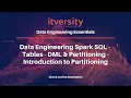 Data Engineering Spark SQL - Tables