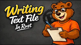 Writing a file File Rust