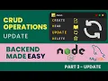 Crud application Nodejs and MySQL Update Data Part 3