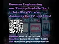 Reverse Engineering and Binary Exploitation Intel - x64 Assembly