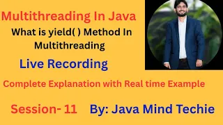 Multithreading in Java what is yield method in Multithreading Javamindtechie By Amit