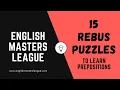 15 Rebus Puzzles to Learn Prepositions