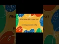 What does BBL stand for wrong answers only