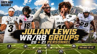 Julian Lewis TOP COMBINATIONS in 21orn20 Personnel Group Packages in Brennan Marion Offense