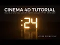 How To Create a Digital Countdown Clock in Cinema 4D Freebie