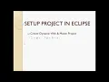 Lecture 15 - Create Java Dynamic Web Project