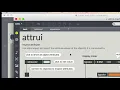 Panel and Attribute Inspector Introduction