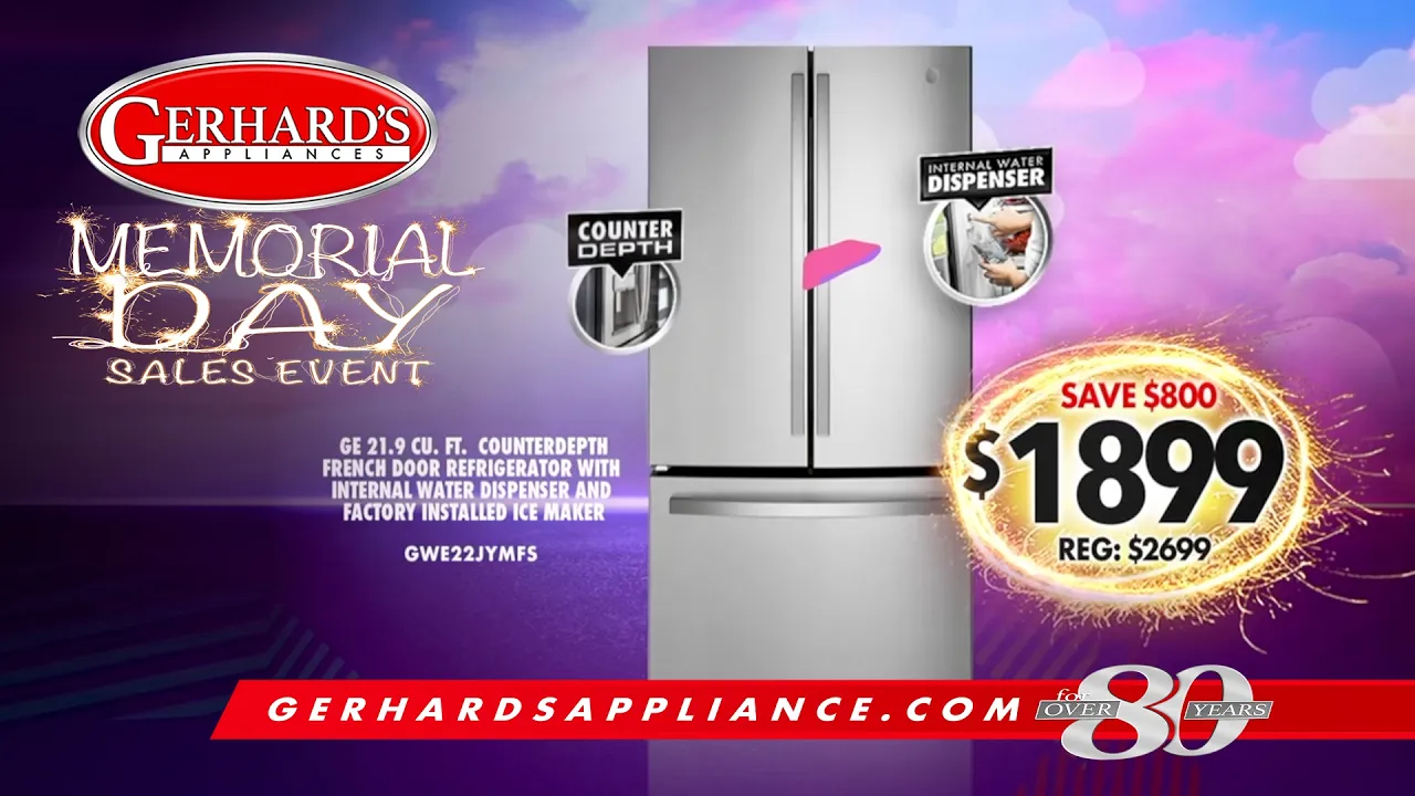 Gerhard's Appliances — Gerhardt's Appliances Memorial Day Sales Event (YouTube video ad)