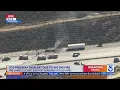 Semi fire spreads to brush closes 210 Freeway in Sunland-Tujunga area