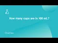 How many cups are in 100 mL