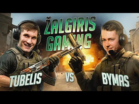 Video Thumbnail: TUBELIS VS BYMAS | CS2 „ŽALGIRIS GAMING“