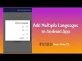 Add Multiple Languages in Android App Kotlin Android Studio