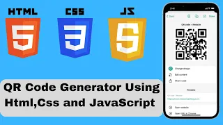 QR Code Generator Using Html CSS and JavaScript how to make a QR Code generator project