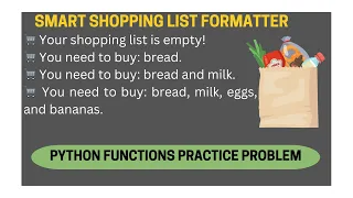 29 Python Practice Format Your Shopping List