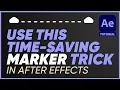 INSTANTLY Update MARKERS in After Effects Adobe After Effects Tutorial