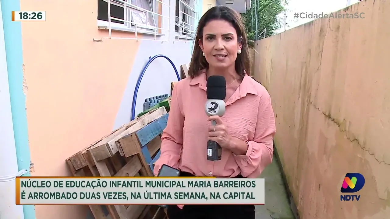 Núcleo de educação infantil municipal Maria Barreiros é arrombado duas vezes em Florianópolis
