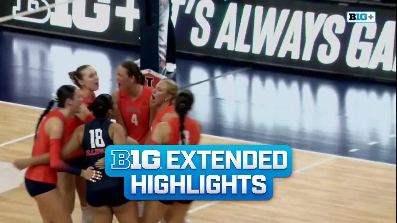 Minnesota at Illinois | Extended Highlights | Big Ten Volleyball | 09/24/2026