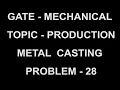 PROBLEM 28 metal casting