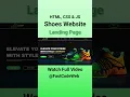 Create Shoes Website Using HTML CSS Fast Code