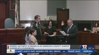 Robert G Matheny II sworn in as Harrison County Sheriff