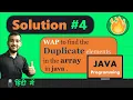 Find the Duplicate Number in an Array in Java Count Duplicate Elements in Array Java
