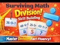 Division Fact Fluency Practice Skill Building Workout for Kids 2 to 12