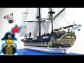 Lego pirate ship MOC La Grenouille The Bluecoat Frigate Speed Build