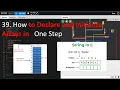39 How to Declare and Initialize Arrays in One Step