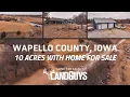 10 Acres with Modern Home Shop Heated Garage Wapello County Iowa