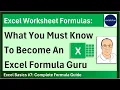 Excel 365 Basics Comprehensive Formula Function Lesson To Become An Excel Formula Guru